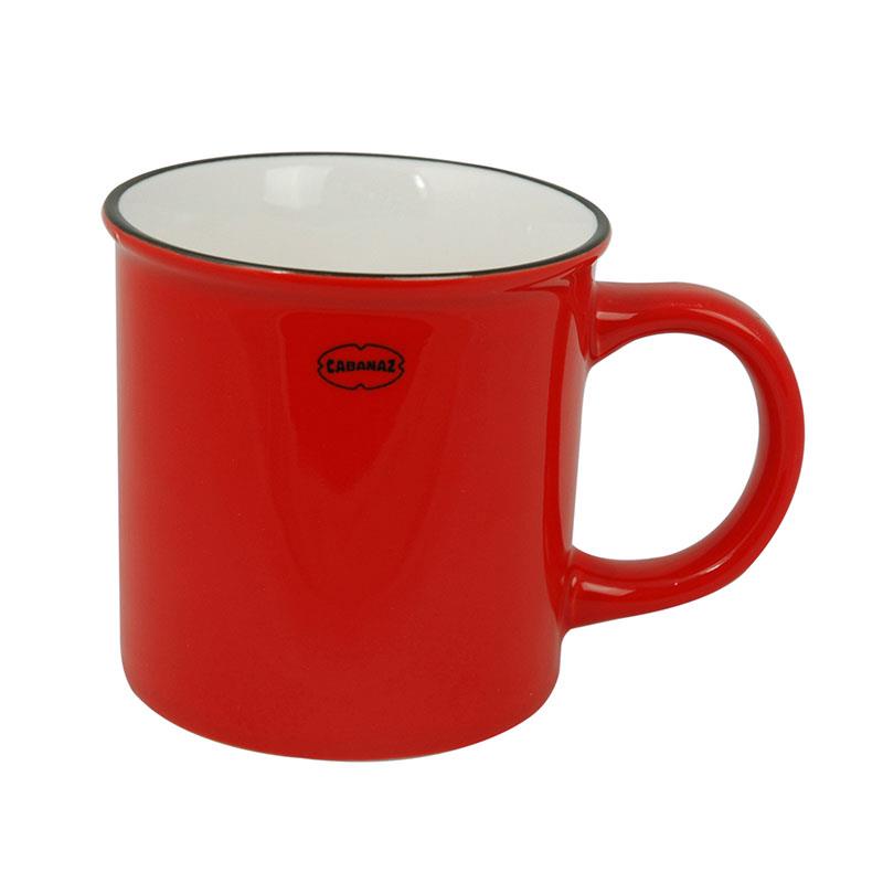 Tee / Kaffee Keramikbecher rot