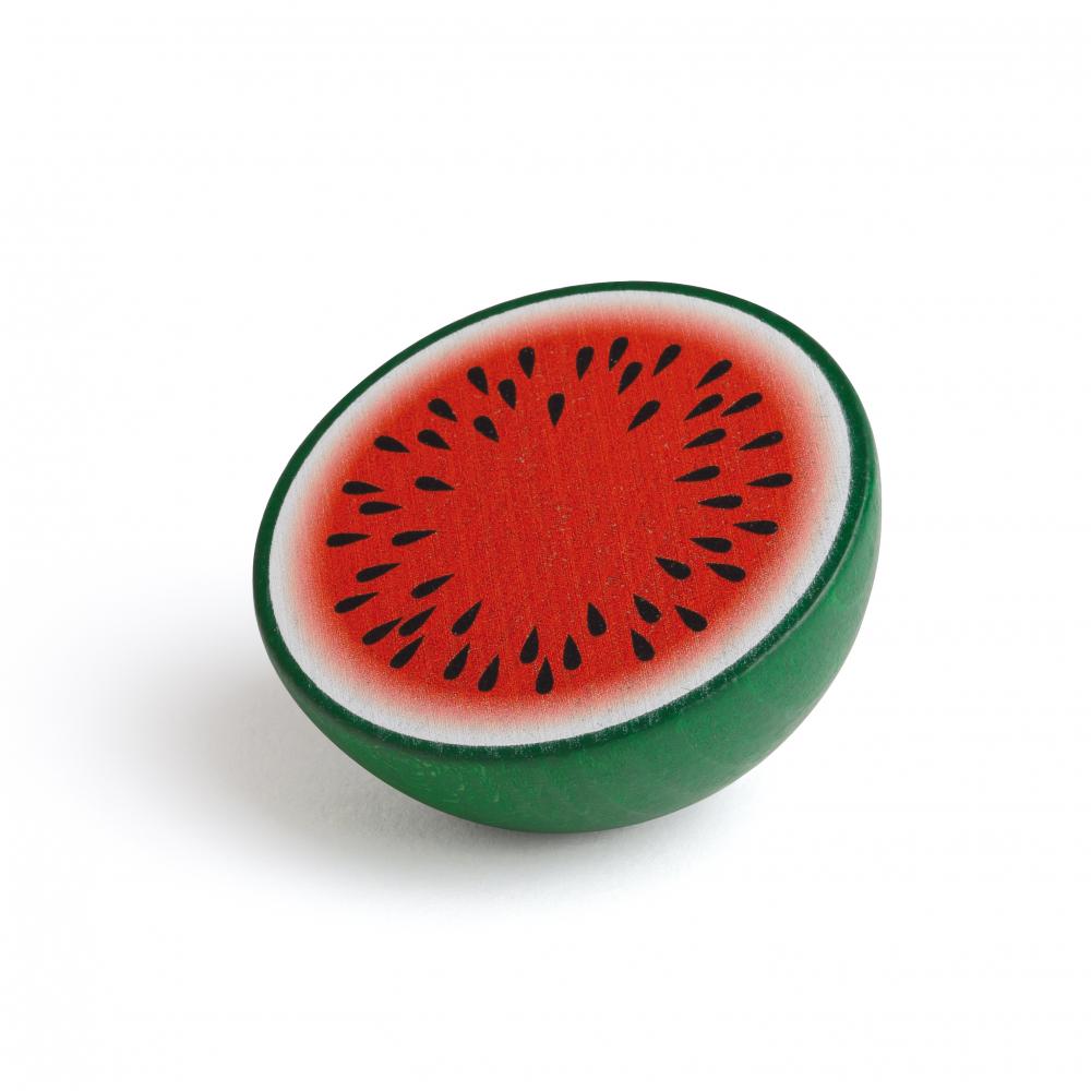 Melone, halb Holzfigur