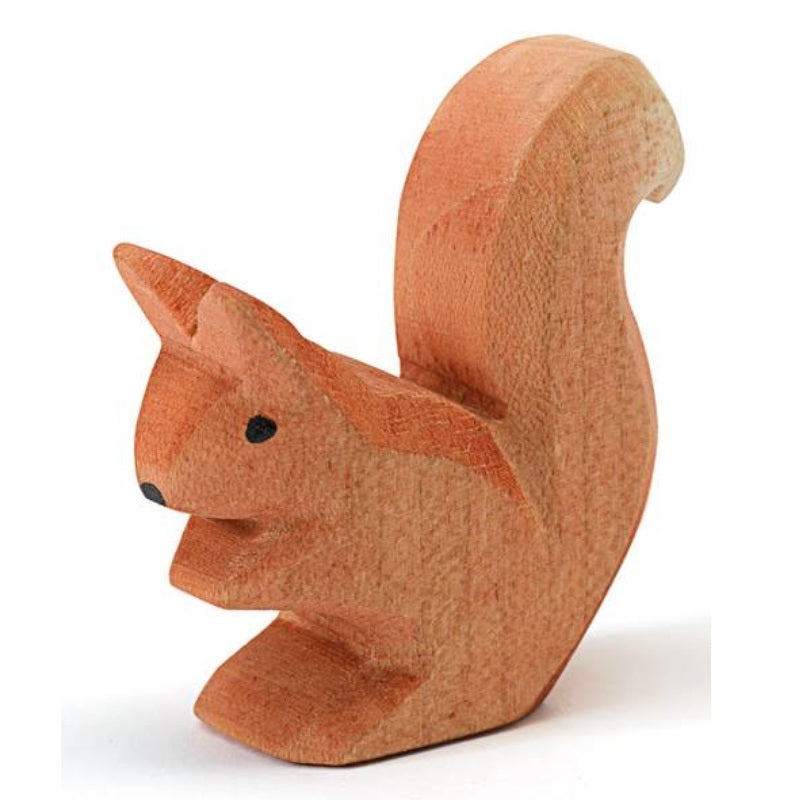 Eichhörnchen sitzend Holzfigur