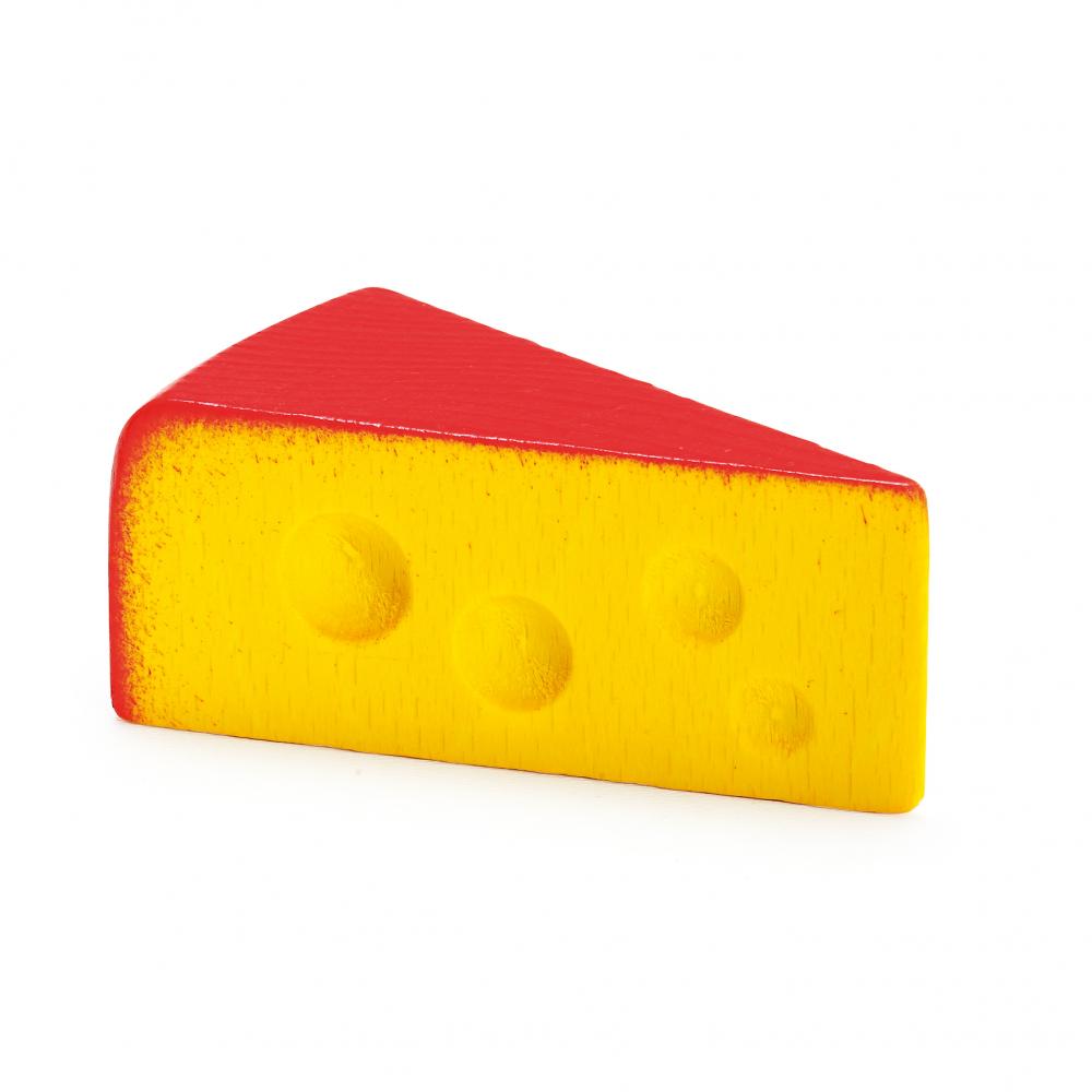 Edamer Holzfigur Gelb Rot