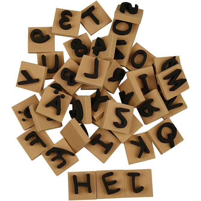 Schaumstoff-Stempel, Größe 3x3 cm