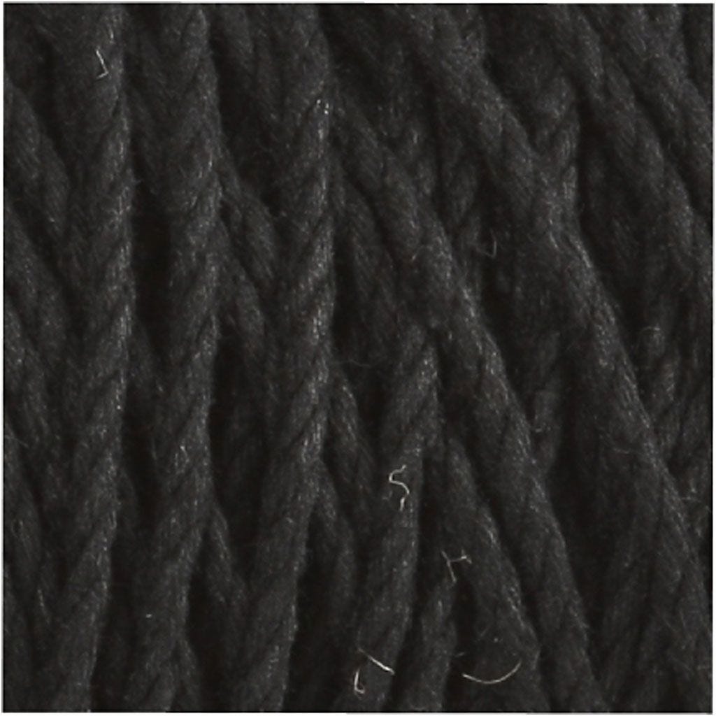 Baumwollkordel schwarz