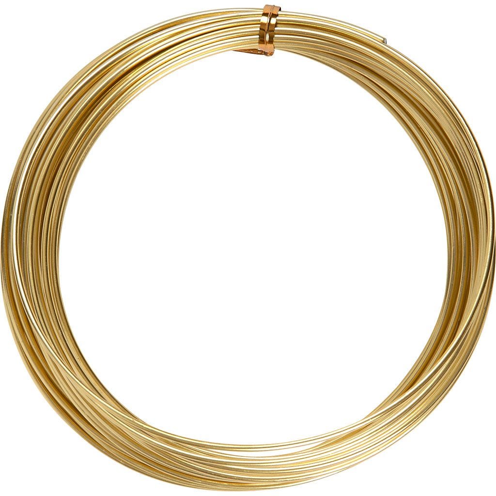 Aludraht 2mm Gold Kindergartenbedarf