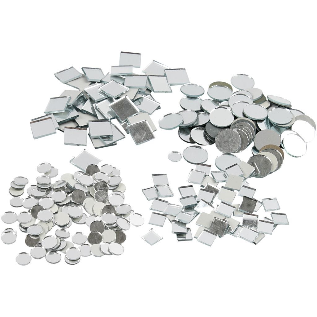 Spiegelmosaik 10-18mm verschiedene Formen