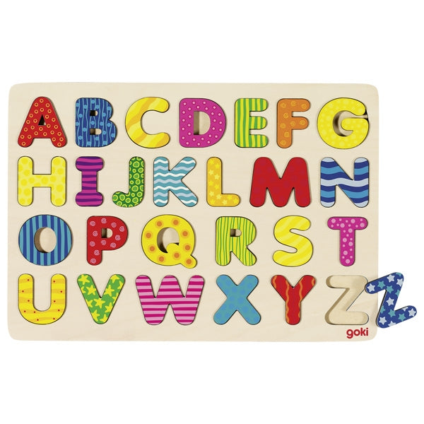 Holz Lernspiel ABC Kindergartenbedarf