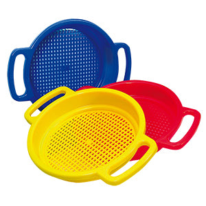 Sandsieb groß Classic Gelb Rot Blau