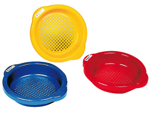 Sandsieb klein Classic Gelb Rot Blau