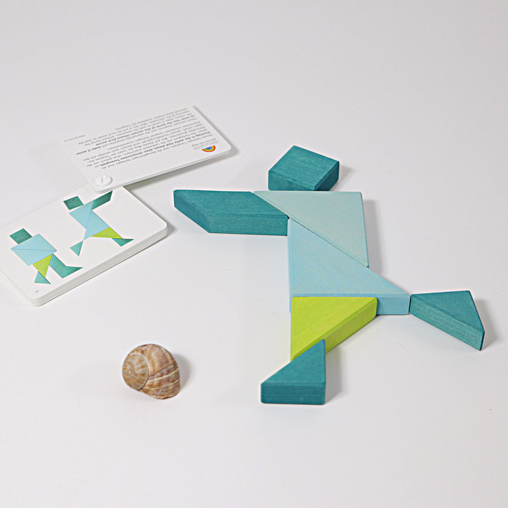 Tangram inkl. Vorlage Holz