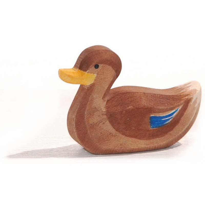 Ente schwimmend Holzfigur Kindergartenbedarf