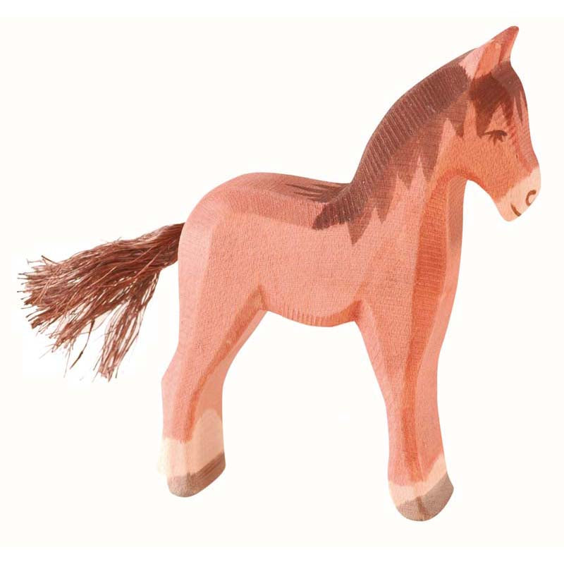 Fohlen Holzfigur Kindergartenbedarf