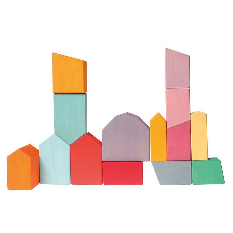 Holzfiguren Häuser Kindergartenbedarf