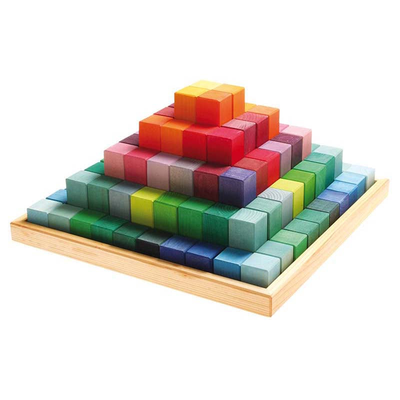 Grosse Stufenpyramide Bauklötze Kindergartenbedarf