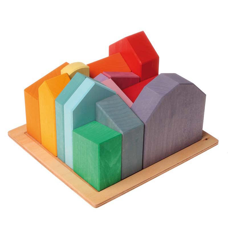 Holzfiguren Häuser Kindergartenbedarf
