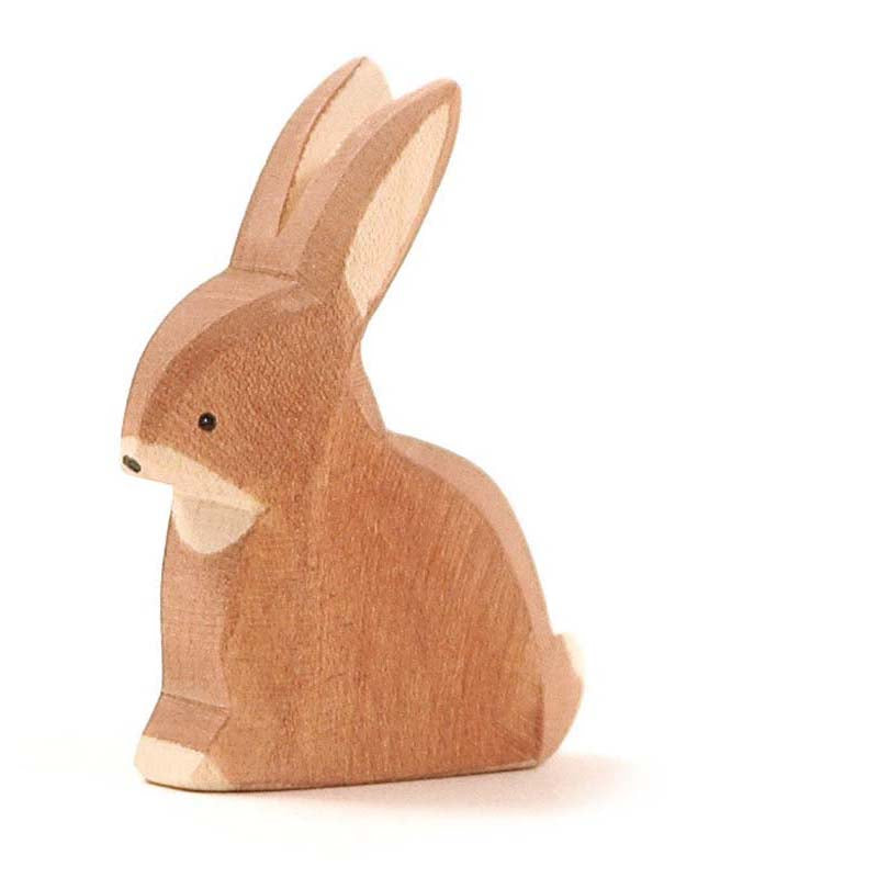 Hase sitzend Holzfigur Kindergartenbedarf