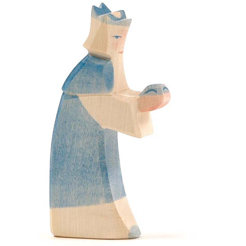 Holzfigur König Blau Kindergartenbedarf