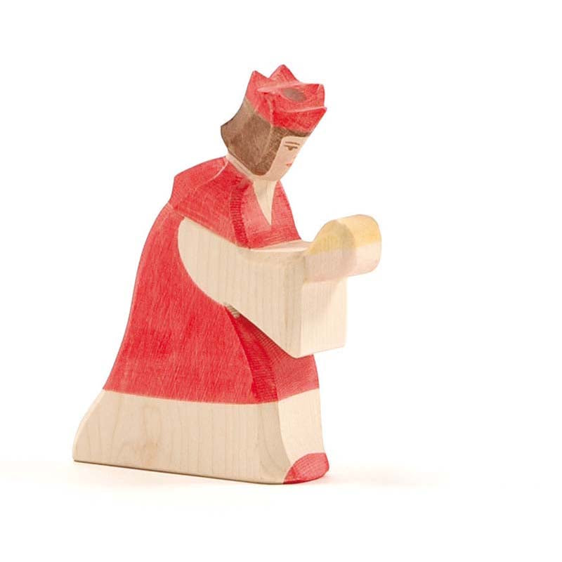 König Holzfigur Rot Kindergartenbedarf