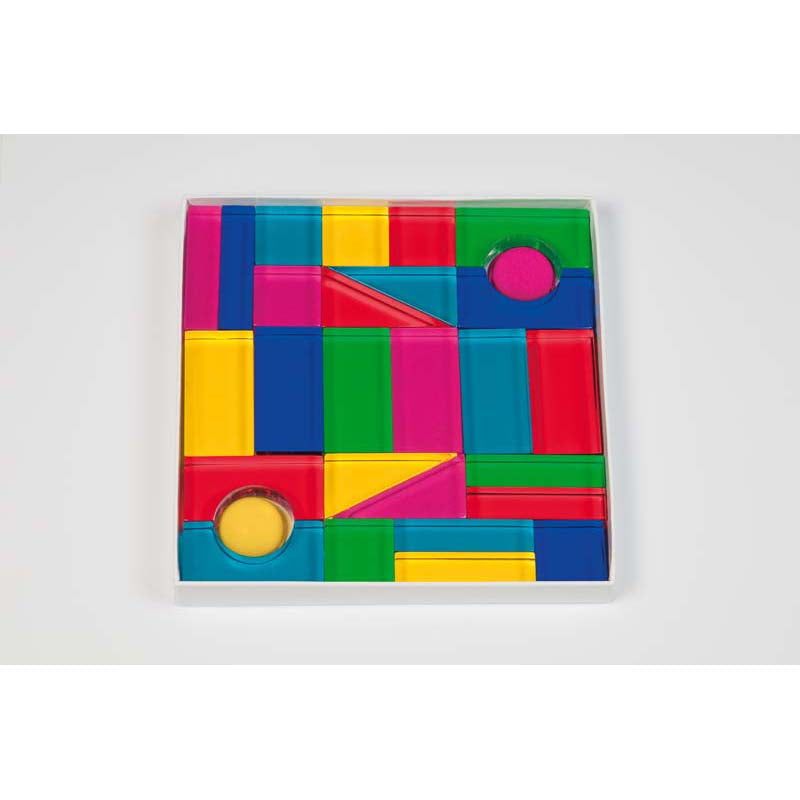 Leuchtbausteine Glas Bunt Kindergartenbedarf