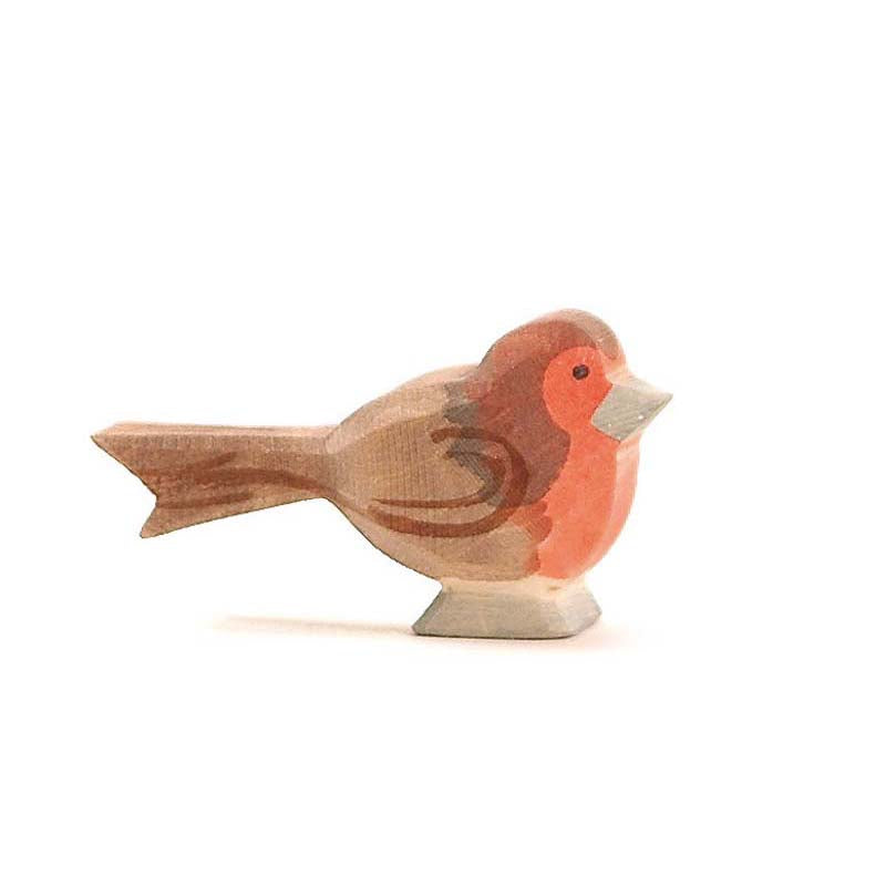Rotkehlchen Holzfigur