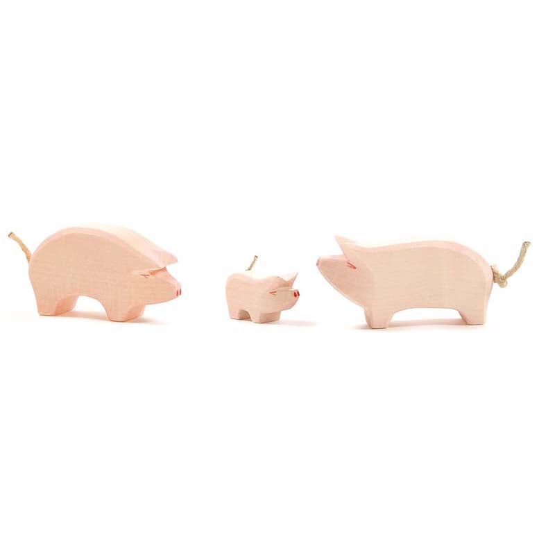Ferkel Holzfigur Kindergartenbedarf