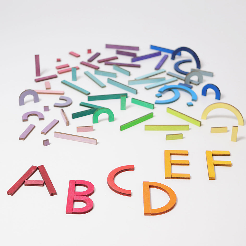 Legespiel Alphabet Bunt Holz
