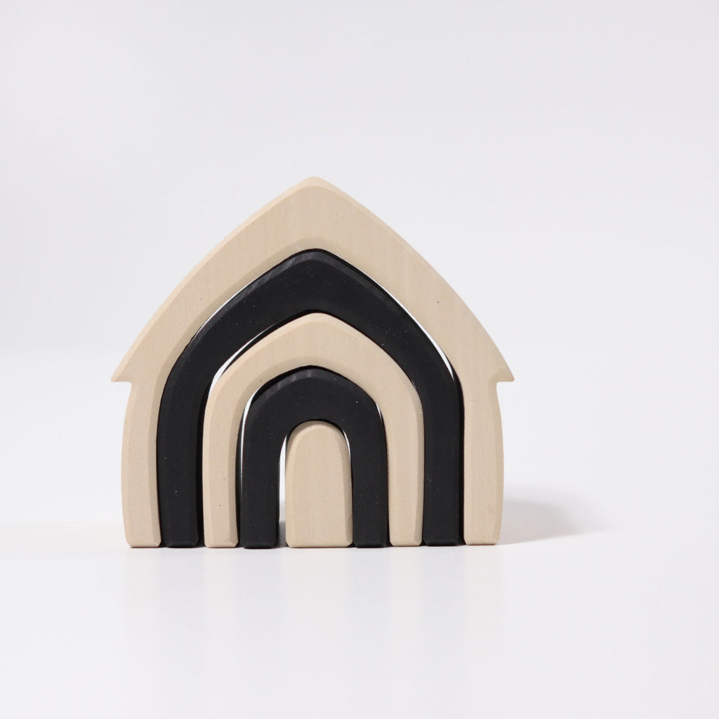 Haus monochron Holz