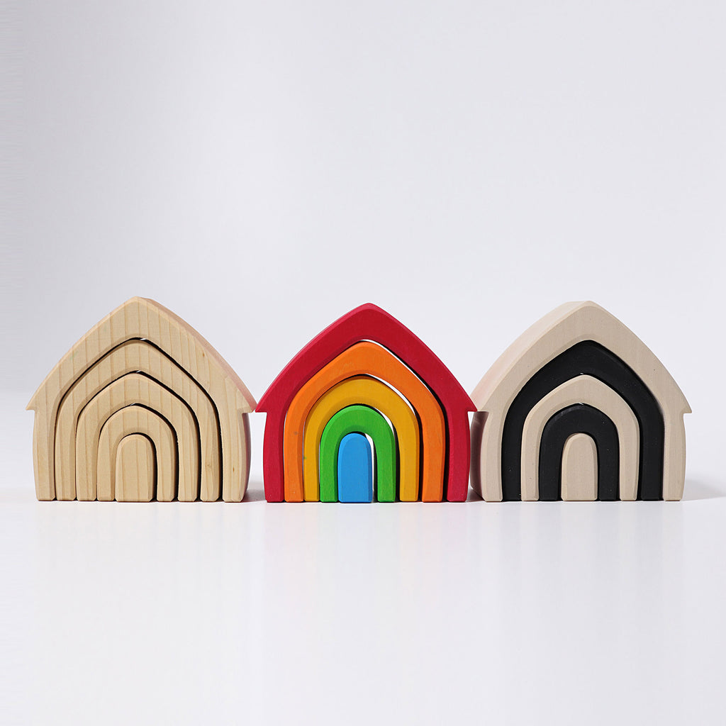 Haus monochron Holz